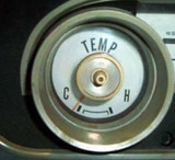 64-66 Ford Mustang Instrumentenscheibe - Mi/h - Weiß - Set