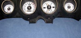 69-70 Ford Mustang Instrumentenscheibe - Mi/h - Weiß - Set