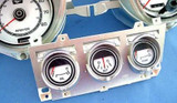 71-73 Ford Mustang Instrumentenscheibe - Mi/h - Weiß - Set