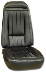 70-71 Chevrolet Corvette Base Sitzbezug - Leder - Schwarz