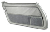 1981 Chevrolet Corvette Base Türinnenverkleidung - Silber - Leder - Links