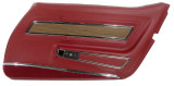 73-74 Chevrolet Corvette Base Türinnenverkleidung - Oxblood - Deluxe - Rechts