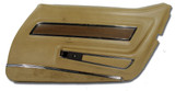 73-75 Chevrolet Corvette Türinnenverkleidung - Medium Saddle - Deluxe - Rechts
