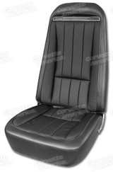 70-74 Chevrolet Corvette Base Sitzbezug - Vinyl - Schwarz Vorne
