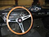 64-73 Ford Mustang Lenkrad - 3-Speichen - GT350 Style - 15" Mahagoni Außenring