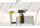 64-68 Ford Mustang Kraftstofftank - Stahl - 16 gal / 60 l - Mit integrierter Pumpe