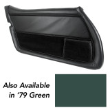 1979 Chevrolet Corvette Base Türinnenverkleidung - Grün - Leder - Links