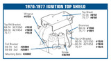 75-77 Chevrolet Corvette Base Halter Zündkabel