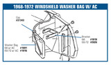 69-72 Chevrolet Corvette Base Scheibenwischwasserbehälter