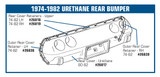 74-82 Chevrolet Corvette Halterung Stoßfängerabdeckung (52678367)
