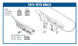 75-79 Chevrolet Corvette Grille Screw