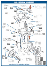 63-82 Chevrolet Corvette Schraube Endanschlag Querlenker