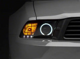 10-12 Ford Mustang Hauptscheinwerfer - Raxiom CCFL - Rauchglas / Schwarzes Gehäuse