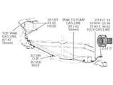 57-62 Chevrolet Corvette Anschlussstück Kraftstoffleitung (53077183)