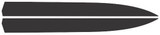 15-17 Ford Mustang Aufkleber Motorhaube - Powerdom Stripes - Schwarz Glanz - Streifen breit