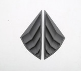 21-23 Ford Mustang Mach-E Aufsatz für Scheibe - Hinten - Carbon Matt Links und Rechts