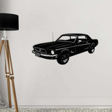 Ford Mustang Coupé Wanddekoration - Holz - 71x34 cm