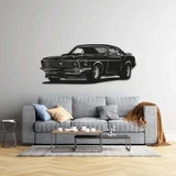 Ford Mustang Fastback Mach 1 Wanddekoration - Holz - 71x34 cm