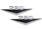 65-66 Ford Mustang Emblem Kotflügel - 289 (Concours Paar)