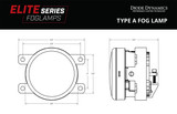 15-17 Ford Mustang Nebelscheinwerfer - Elite Series - Gelb Vorne