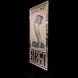 Wanddekoration - Shelby GT350 - 86x39 cm - Chrom/Schwarz