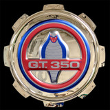 Wanddekoration - Shelby GT350 "Gas Cap" - 56 cm Durchmesser - Rot/Blau