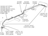63-67 Chevrolet Corvette Halter Kraftstoffleitung - Set