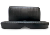 67-70 Ford Mustang (Fastback) Sitzbezug - Classic Design - Schwarz - Leder - Hinten