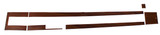 64-66 Ford Mustang Mittelkonsoleneinsatz - Automatik - Holz