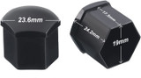05-23 Ford Mustang Kappe für Radmuttern - Schwarz - 19 mm - 20 Stück