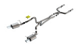11-12 Ford Mustang (5.0) Abgasanlage - Borla Atak - Edelstahl - 2-Rohr - Chrom-Blenden