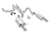 11-12 Ford Mustang (5.0) Abgasanlage - Borla Atak - Edelstahl - 2-Rohr - Chrom-Blenden