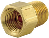 64-73 Ford Mustang Rohrverbinder - Messing - 1/4 NPT auf 1/2-20