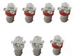65-66 Ford Mustang Leuchtmittel Instrumentenbeleuchtung - LED - Rot - Set