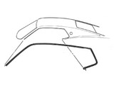 69-70 Ford Mustang Dichtung seitliche Dachkante