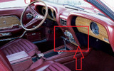 69-70 Ford Mustang Zierelement Armaturenbrett (35200266)