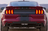 15-23 Ford Mustang Heckblende - Ohne Logo, Schwarz Halbglänzend