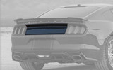 15-23 Ford Mustang Heckblende - Ohne Logo, Schwarz Halbglänzend