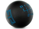 15-25 Ford Mustang (2.3, 5.0) Schaltknauf Schaltgetriebe - RTR - Schwarz - Blaue Gravur