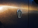 2024 Ford Mustang Emblem Kotflügel - Dark Horse - Ford OEM - Schwarz mit grauem Rand