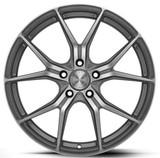 05-23 Ford Mustang Felgensatz - Barracuda Inferno - Higloss Gunmetal Polished - VA 8,5x20" - HA 10x20" Vorne und hinten