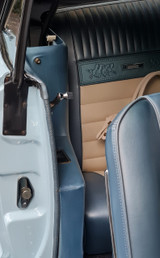 64-70 Ford Mustang Abdeckung Anschlag Türschloss - Edelstahl Poliert Links und Rechts