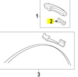 07-09 Ford Mustang Clip Reifendrucksensor