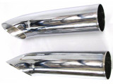 64-73 Ford Mustang Auspuffblenden Set - Chrom - 2 1/4 "