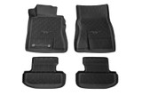 2024 Ford Mustang Fußmatten Set - OEM - Gummi - Pony Logo - Vorne und hinten