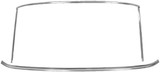 64-68 Ford Mustang (Fastback/Hardtop) Set Zierleisten Windschutzscheibe - Chrom