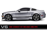 05-09 Ford Mustang Base (Coupe - 4.0) Abgasanlage - Cervinis - Side Pipe - Coupé