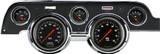 1967 Ford Mustang Instrumenteneinheit - Hot Rod - schwarze Blende - schwarze Ziffernblätter - KPH