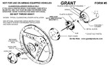 70-73 Ford Mustang Montagematerial Lenkrad - Grant Standard - Für Grant Classic Lenkräder