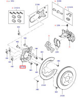 05-14 Ford Mustang (4.0, 5.0) Bremssattelhalter Hinten rechts